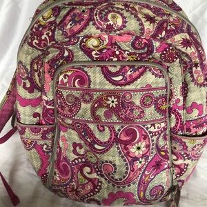 Vera Bradley Paisley Meets Plaid Laptop Backpack